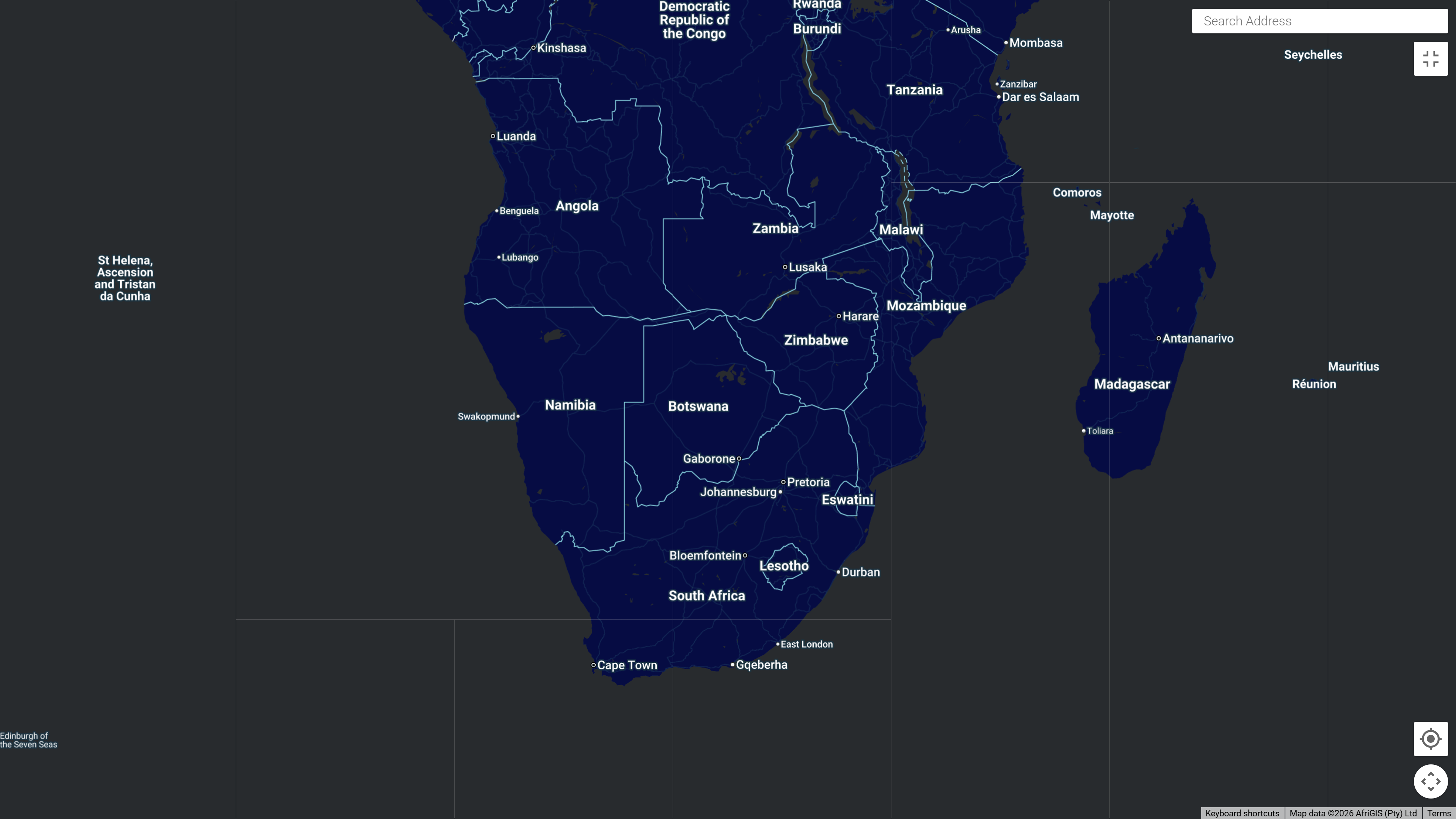 MFO fuel depot network across Southern Africa